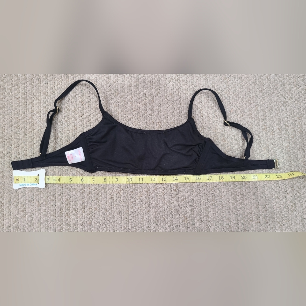 Target Scoop Neck Black Bikini Top - Picture 4 of 6